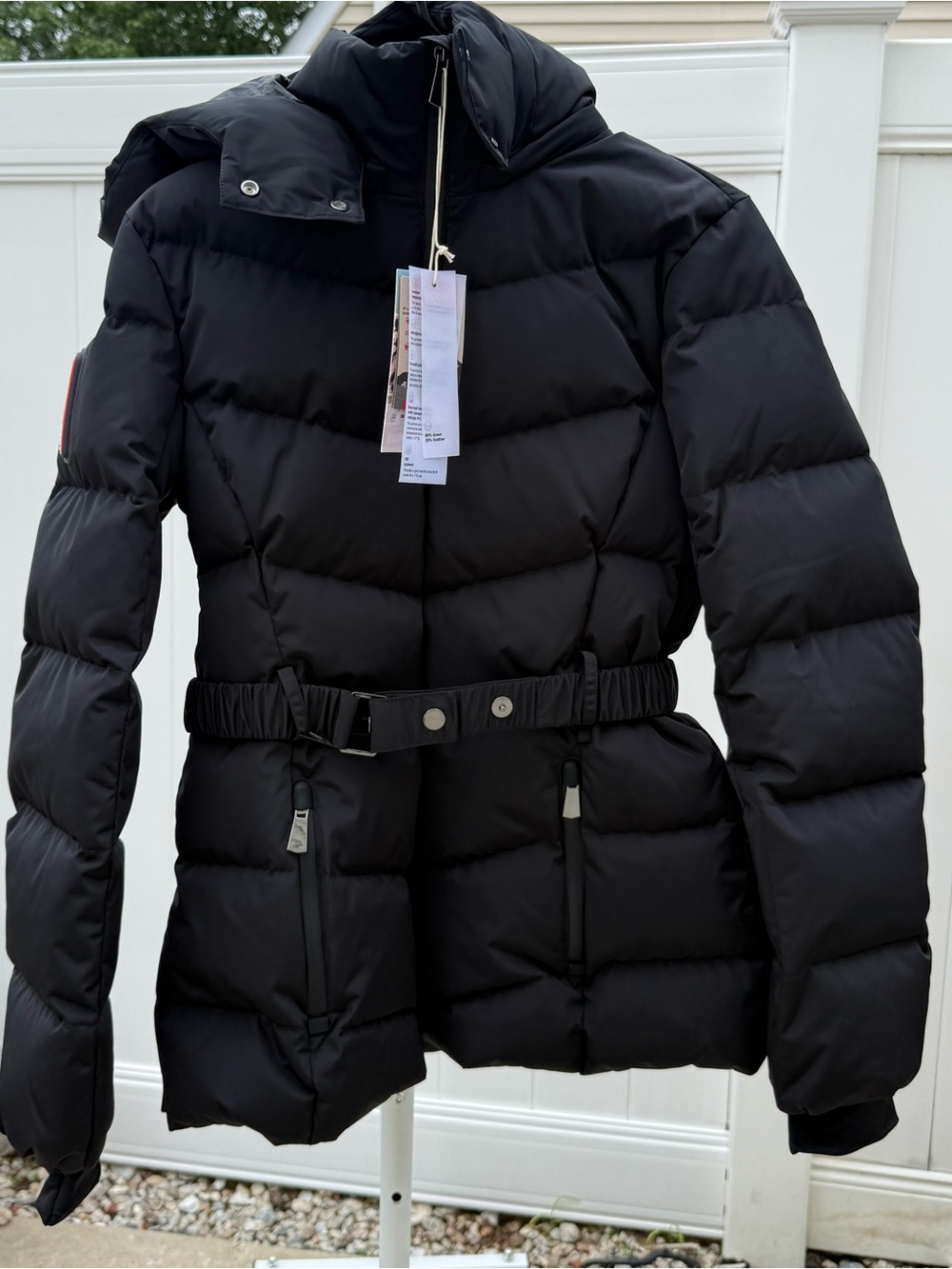 Zara QUILTED ANORAK 80% DOWN 20% FEATHER WATER RESISTANT WINDPROOF RECCO® SKI - Picture 11 of 12